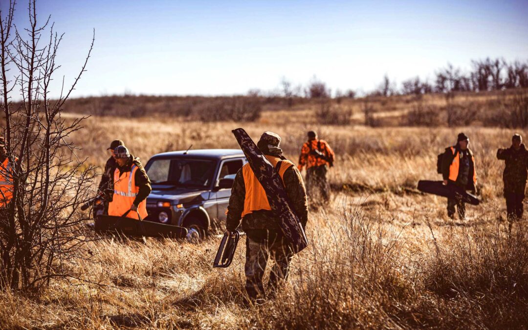 Group of hunters meeting up